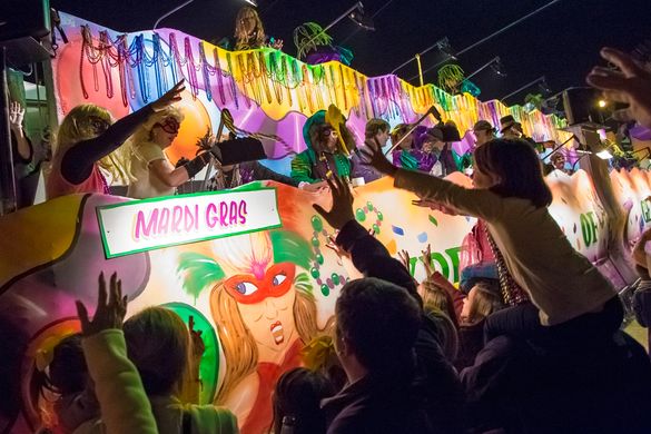 The Krewe of Gemini Parade is one of two large Mardi Gras parades that will be featured on an upcoming familiarization tour of S