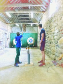 Archery at Sand le Mere, taken on a smartphone by Elaine Taylor