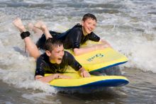 Boys surfing, Broadstairs