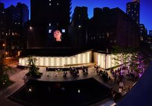 Big Screen Plaza, located behind Kimpton Hotel Eventi in New York City, will be screening the US Open. 