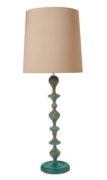 Sinuosa Table Lamp in verdigis