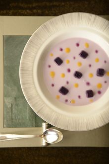Yan Toh Heen Chef Lau's Chilled Taro Pudding with Diced Purple Sweet Potatoes