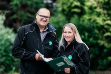 (L-R) Jon Proctor and Andrea Nicholas CEO and MD of Green Tourism