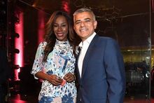 Mayor of London Sadiq Khan with British screenwriter and film director Amma Asante, at the launch event for London's Autumn Seas