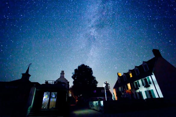 Sark, Milky Way above the Avenue