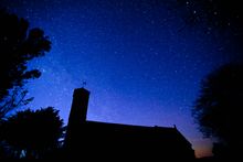 Sark, Night Sky & St Peter's Church 