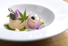 BOTAN EBI SASHIMI and TARABA GANI TARTAR