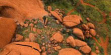 Drone footage of Uluru