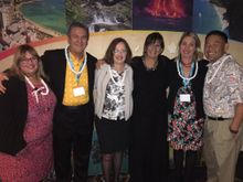 Kerri Anderson, Country Manager HTO, George Szigeti- President and CEO of Hawai‘i Tourism Authority, Jacqui Walshe, CEO The Wals