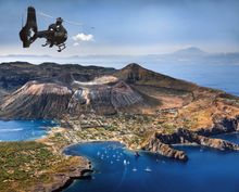 Eclipse Mount Etna and Helicopter, Sicily, Italy