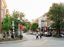 Historic Main Street in downtown Franklin, Tenn.