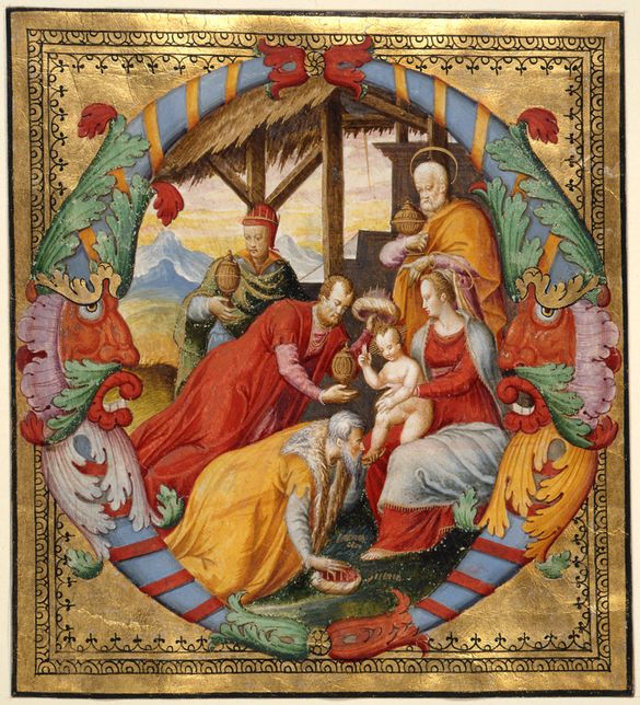 Historiated initial from an Antiphoner, Italy c 1567-1572, Marlay cutting, It. 40