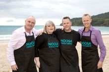The Under One Roof team with Tourism Noosa CEO Damien Massimgham in Noosa
