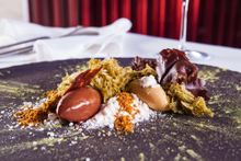 Valrhona chocolate, matcha tea and salted caramel 