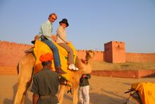 Camel ride at Osian camel camp