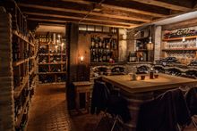 Hotel - Ciasa Salares, San Cassiano.  Wine Cellar