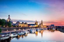 Dresden Panorama abends / evening / noite