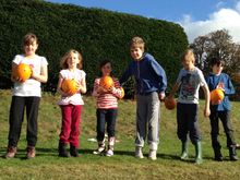 Pumpkin rolling!