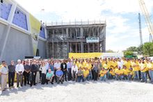 Palm Beach County and West Palm Beach elected officials, community members, Brightline employees and more than 100 construction 