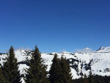 Morzine - clear skies and snow on the slopes