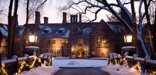 Meadow Brook Hall decorated for the holidays