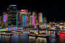 VIVID Sydney 2016 Circular Quay. Credit Destination NSW