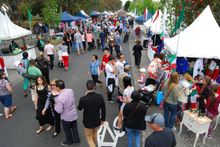 The people start arriving at Norton St Italian Festa