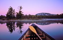 Morning scene: Canoeing in Ontario
