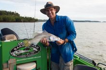 Matthew Hayden with fish