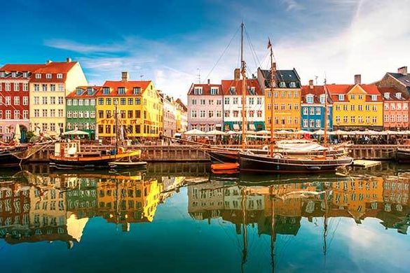 Nyhavn in Copenhagen, Denmark