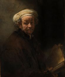 Rembrandt      Self portrait as the Apostle Paul 1661     oil on canvas     91 x 77 cm  Collection Rijksmuseum, Amsterdam, De Br