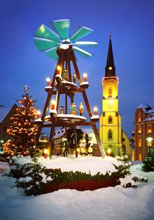 Christmas pyramid in Stollberg