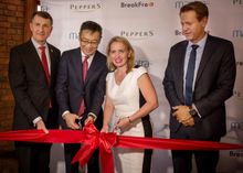 L-R: Lord Mayor Graham Quirk, Gregory Loh, Tourism Minister Kate Jones and Bob East