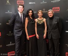 David Lee, Head of Sales, Chanda Pandya (brand director at Rossana Luxury Kitchens), Hannah Lemon (editor of the Mayfair Magazine) and the charming Nigel Havers, who presented the awards at the Mayfair Awards on Tuesday