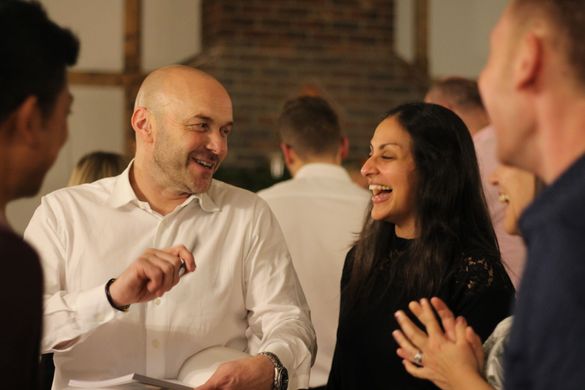 Simon Rimmer chats to guests at Burley Manor Simon Rimmer chats to guests at Burley Manor