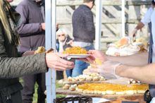 Burley Manor serving Paella at A Taste of the Outdoors