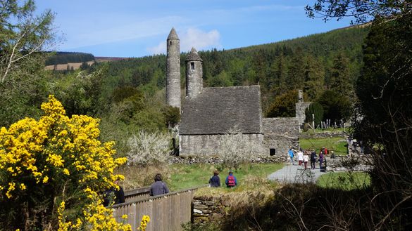 Glendalough, one of the highlights of the Wicklow Way trail in Ireland.  