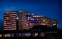 Facade projection - fireworks