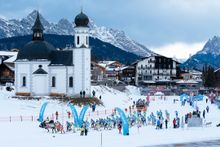 Kaisermaximilianlauf im Start-Zielbereich des Seekirchls