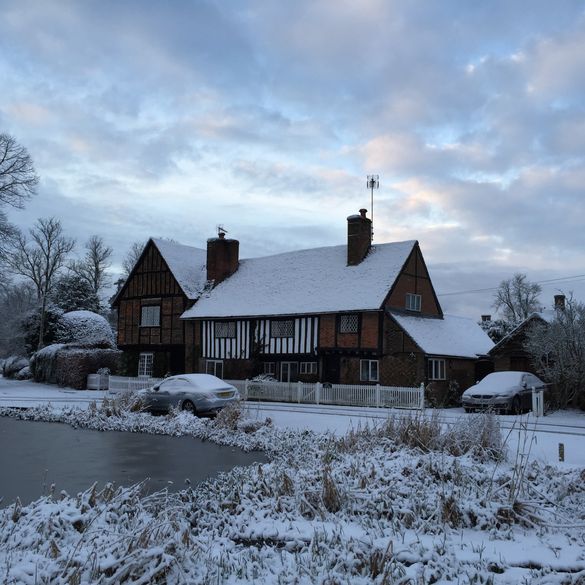 The village of Aldbury on the edge of Ashridge Forest 
