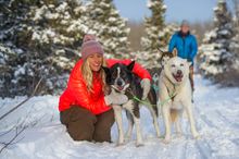 Dog sledding at Sky High, Yukon
