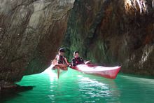 Sea Kayaking, part of a new wild Bushcraft camp in South Devon
