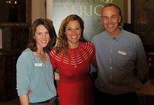 Saba Douglas-Hamilton with staff from Real Africa at fund-raising event at the RGS