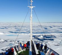 On board Polar Pioneer,  Arctic Complete voyage