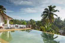 Pooja Kanda's private pool view