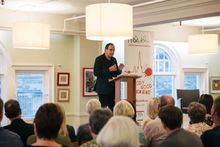 Peter James speaking at Noirwich 2016 
