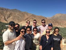 Hilltop at the oasis town of Birkat Al Mawz (Pool of the Banana's) 