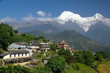 Walking in Nepal - Backdrop Annapurna