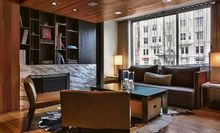 Lobby lounge at Avenue Suites in DC