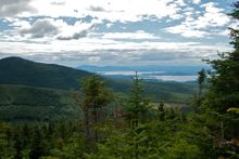 One of the many spectacular views when taking part in the Moosehead Pinnacle Pursuit, a new six-mountain hiking challenge.